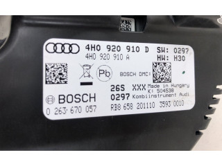 Přístrojová deska  Audi A8 S8 D4 4H 2010 0263670057, 4H0920910DX  