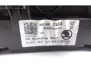 Панель приборов 6V0920740A, null Skoda Fabia Mk3 (NJ)