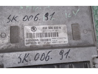 Блок управления двигателя 03E906033A   Skoda Fabia Mk1 (6Y)