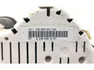 Панель приборов 110080091124, A2305403147 Mercedes-Benz SL R230