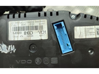 Geschwindigkeitsmesser Cockpit 5J0920810D   Skoda Fabia Mk2 (5J)       
