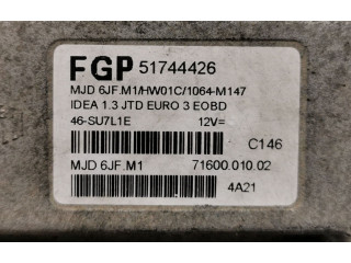 Блок управления двигателя 51744426, MJD6JFM1   Fiat Idea