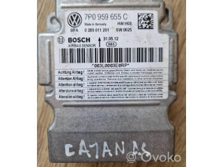 Блок подушек безопасности 7P0959655C, 0285011201 Porsche Cayenne (92A)
