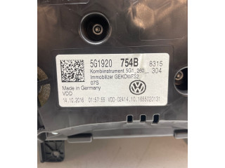 Geschwindigkeitsmesser Cockpit 5G1920754B, 5G1260304   Volkswagen Golf VII       