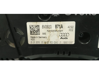 Přístrojová deska  Audi A3 S3 8V 2015 8V0920871A  