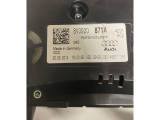 Панель приборов 8V0920871A, 1455011353   Audi A3 S3 A3 Sportback 8P       