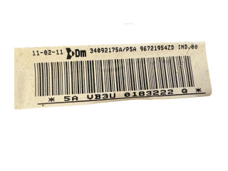 Подушка безопасности водителя 96721954ZD, 34092175A   Peugeot Partner