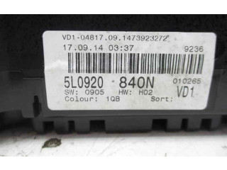 Панель приборов 5L0920840N   Skoda Yeti (5L)       