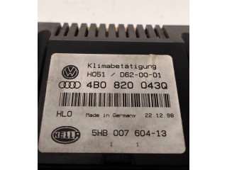 Блок управления климат-контролем D620001, 4B0820043Q   Audi A6 S6 C5 4B