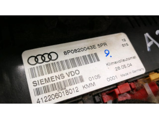 Блок управления климат-контролем 8P0820043E, 412206018012 Audi A3 S3 8P