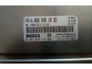 Блок управления двигателя 0281010118 Mercedes-Benz A W168