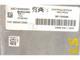 Блок управления двигателя 9811545080, 9800913080 Citroen C4 Cactus