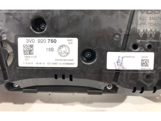 Панель приборов 3V0920750 Skoda Superb B8 (3V)