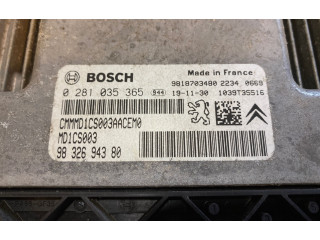 Блок управления двигателя 0281035365, 9832694380   Opel Combo E