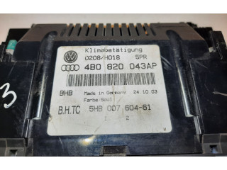 Блок управления климат-контролем 5HB007604, 4B0820043AP   Audi A6 S6 C5 4B