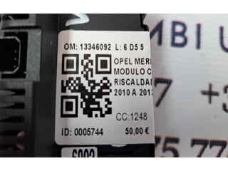 Блок управления климат-контролем 13346092, 13346092   Opel Meriva B