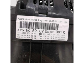 Přístrojová deska Mercedes-Benz GLK (X204) 2011 A2049005207, A2049029002