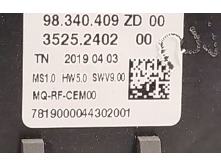 Блок управления климат-контролем 98340409ZD Opel Combo E