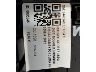 Блок управления климат-контролем 3449249, 3449249   Mini One  Cooper Coupe R56