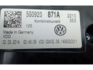 Панель приборов 5G0920871A Volkswagen Golf VII