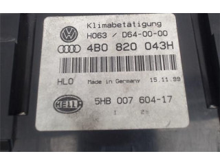 Блок управления климат-контролем 4B0820043H, 5HB00760417   Audi A6 S6 C5 4B