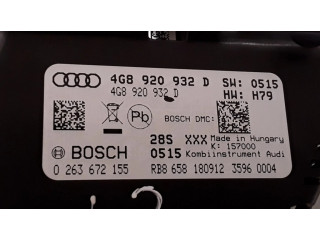 Панель приборов 4G8920932D, 0263672155 Audi A6 S6 C7 4G