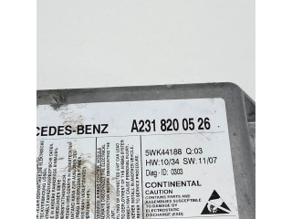 Блок подушек безопасности A2318200526, 2318200526   Mercedes-Benz SL R231