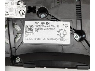 Панель приборов 3V0920954, A2C1827160001   Skoda Superb B8 (3V)       