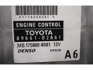 Блок управления двигателя 8966102A61, MB1758008081   Toyota Corolla Verso E121