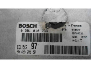 Блок управления двигателя 9643526080, 0281010766 Citroen Xsara