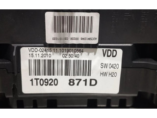 Панель приборов 1T0920871D Volkswagen Touran II