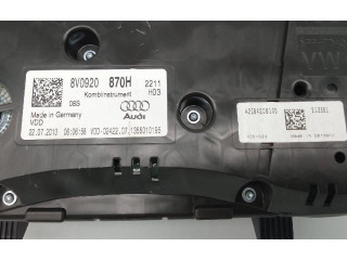 Панель приборов 8V0920870H Audi A3 S3 A3 Sportback 8P
