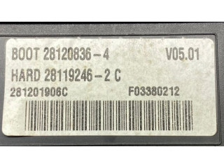 Блок комфорта 281201906C, F03380212 Citroen Berlingo