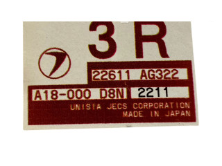 Блок управления двигателя 22611AG322, A18000D8M   Subaru Forester SF