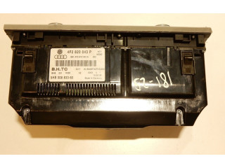 Блок управления климат-контролем 4F2820043P, 4F2820043 Audi A6 S6 C6 4F