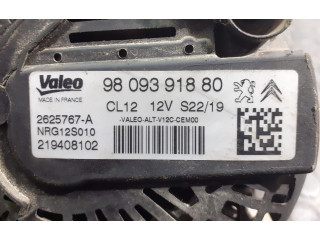 Генератор 9809391880, 2625767A   Peugeot 2008 I      