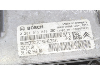 Řídící jednotka 0281015849, 9674254080 Citroen C3 Picasso 2010