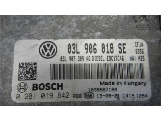 Блок управления двигателя 0281019842, 03L906018SE Skoda Yeti (5L)