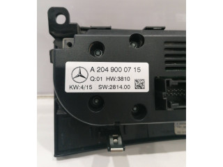 Блок управления климат-контролем A2049000715, W281400   Mercedes-Benz GLK (X204)