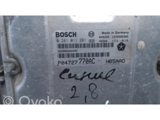 Řídící jednotka 0281011281, P04727770ACHB5AA0 Chrysler Voyager 2002