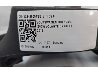 Руль Volkswagen Golf VI 2008 - 2013 года 3C8419091BE, 3C8419091BE