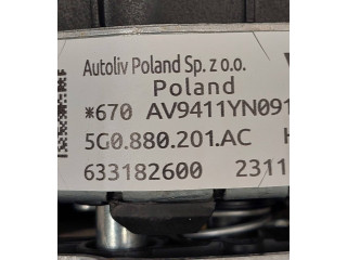 Подушка безопасности водителя 5G0880201AC, 5G0.880.201.AC   Volkswagen Golf VII