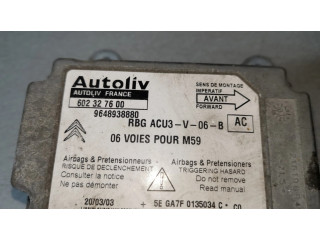 Блок подушек безопасности 9648938880 Citroen Berlingo