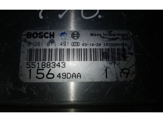 Блок управления двигателя 0281011491, 55188343 Alfa Romeo 159