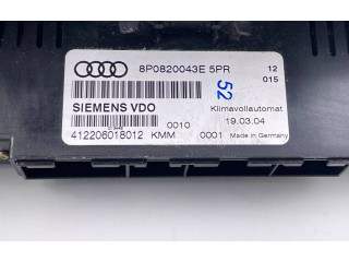 Блок управления климат-контролем 8P0820043E Audi A3 S3 A3 Sportback 8P