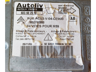 Блок подушек безопасности 9653190880, 603602500 Citroen Berlingo