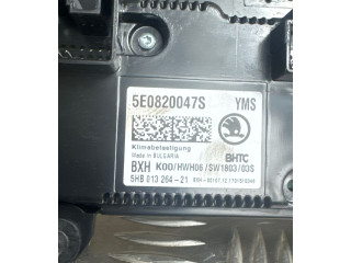 Блок управления климат-контролем 5E0820047S, 5HB01326421 Skoda Octavia Mk3 (5E)