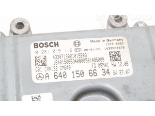Блок управления двигателя 0281015112, A6401506634 Mercedes-Benz A W169