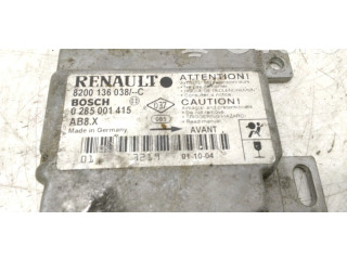 Блок подушек безопасности 8200136038C, 0285001415 Renault Clio II