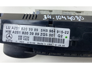 Блок управления климат-контролем 5HB96491519, A2518209989 Mercedes-Benz R W251